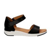 black casual open sandals