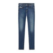 Punk-Rock Skinny Lavtaljede Denim Bukser