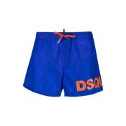 Moderne Blå og Orange Badeshorts