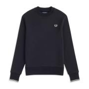 M7535 184 SORT Herre Sweatshirt med Logo