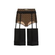 Uld silke cut-out shorts