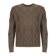 Stilfuld Herre Rundhals Pullover