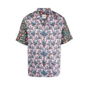 Rizo Floral Print Kortærmet Skjorte