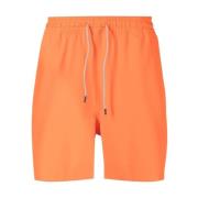 Stilfulde Orange Snørebadeshorts