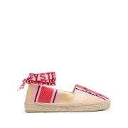 Broderet Logo Flade Espadriller