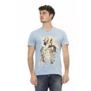 Action Light Blue V-Hals T-Shirt