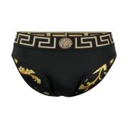 Sort Barok Print Briefs