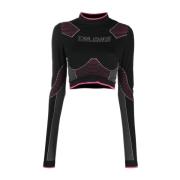 Seamless Jersey Top i EEH Noir/Fuchsia