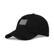 Logo-Plaque Baseball Cap, Sort