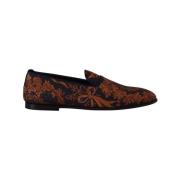 Blå Rust Floral Loafers Sko