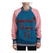 Pailletbesat Tropical Queen Crewneck Sweater