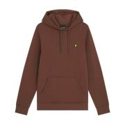 Rust-L Pullover Hoodie, 100% Bomuld, Justerbar Hætte