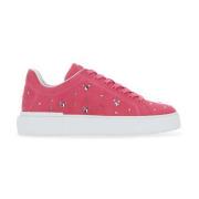 Fuchsia Suede Sneaker