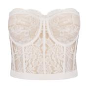 Ivory Blomster Blonde Bustier Top