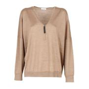 Beige Sweaters - Stilfuld Kollektion