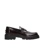 Bordeaux Læder Moccasin Loafers