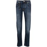 Indigo Straight-Cut Denim Jeans