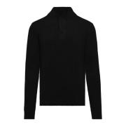 Varm Bomuld Mock-Neck Sweater