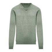 Varm og stilfuld uld V-hals sweater