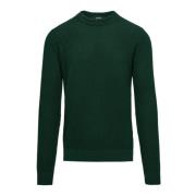 Bomuld-Uld Strik Rund Hals Pullover