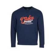 Motorcykel-inspireret Sweatshirt Navy