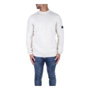 Creme Sweaters med Logo Front