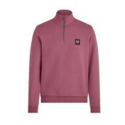 Kvart Lynlås Sweatshirt i Mulberry