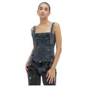 Denim Cargo Top