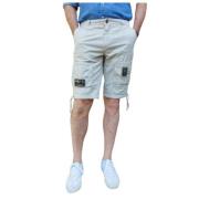 Bomuld Bermuda Shorts med Pilot Lommer