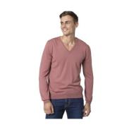 V-neck Old Rose Sweater