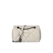 Quiltet Crossbody Taske med Logo