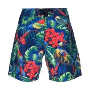 Palm Island Parrot Print Badeshorts