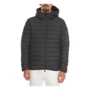 Quilted Hooded Harrington Jacket