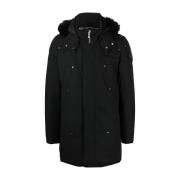 Sort Shearling Krave Parka Frakke