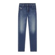 Blå Slim Fit Jeans