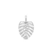 Philo Leaf Pendant - Rhodium