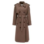 Oversize Bomuld Trench Coat