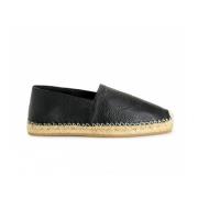 Læder Slip-on Espadrillas