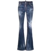 Flarede Slidte Jeans