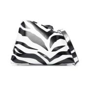 Logo-Print Zebra Håndtaske