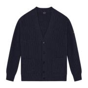 Knappet uld cardigan