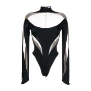 Sort Illusion Tyl Bodysuit