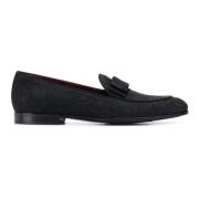 Sorte Barok Jacquard Loafers