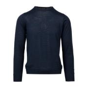 Blå Crew Neck Sweater