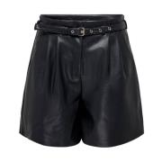 Faux Leather Shorts