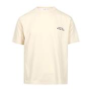 Broderet Crew-neck T-shirt med Logo