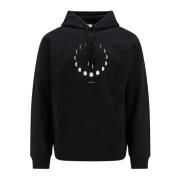 Måne Fleece Hættetrøje Sweatshirt