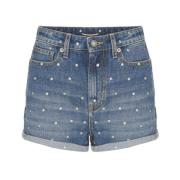 Højtaljede Denim Shorts