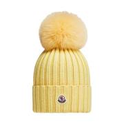 Pom Pom Beanie - Gul