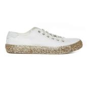 Lave Canvas Sneakers med Glitterdetaljer